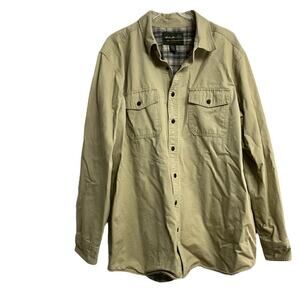 Eddie Bauer Snap Closure Double Lined Long Sleeve Shirt XLT